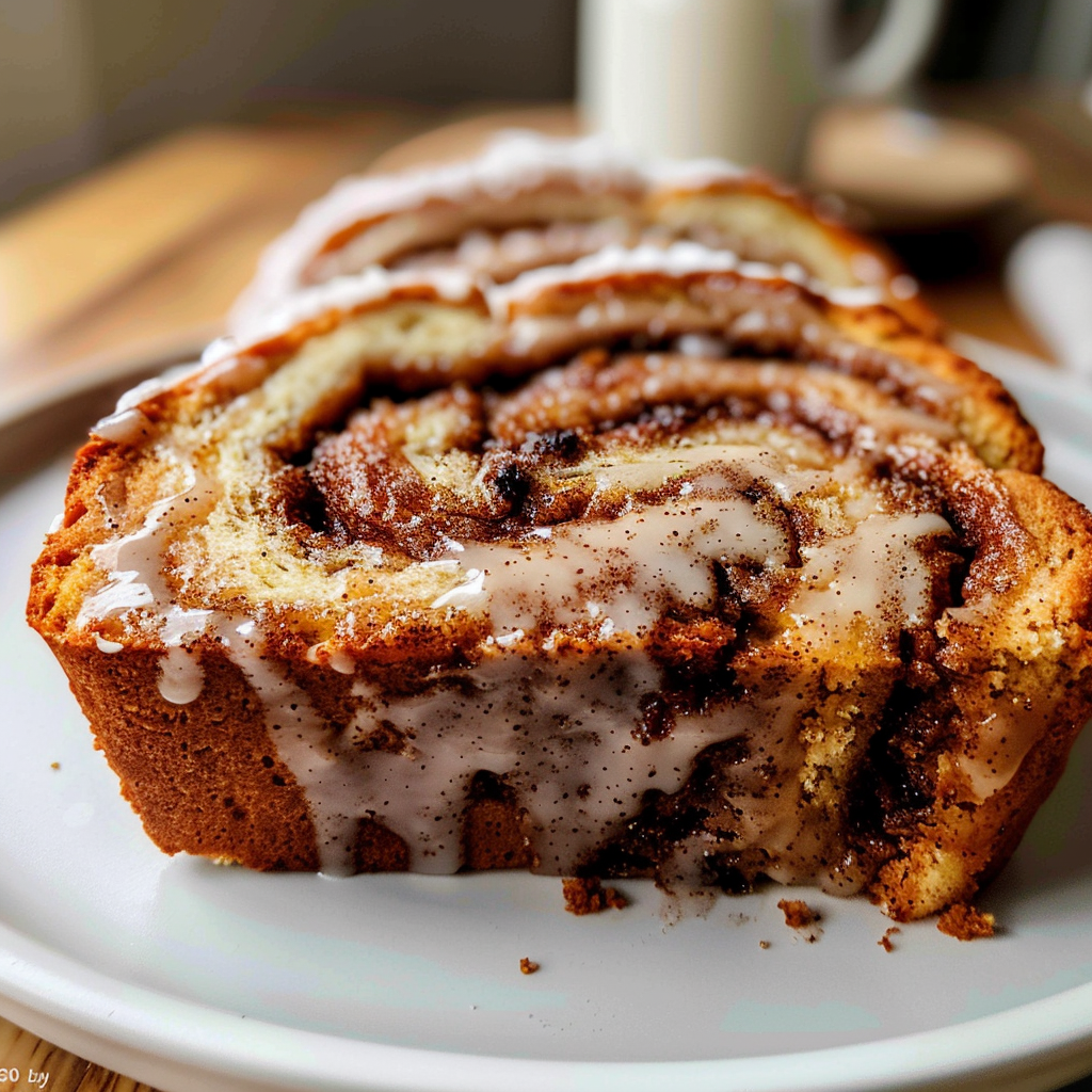 Recipe preparation for Cinnamon Swirl Quick Bread