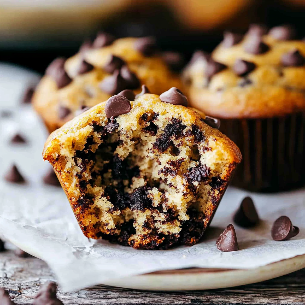 Recipe preparation for Chocolate Chip Muffins