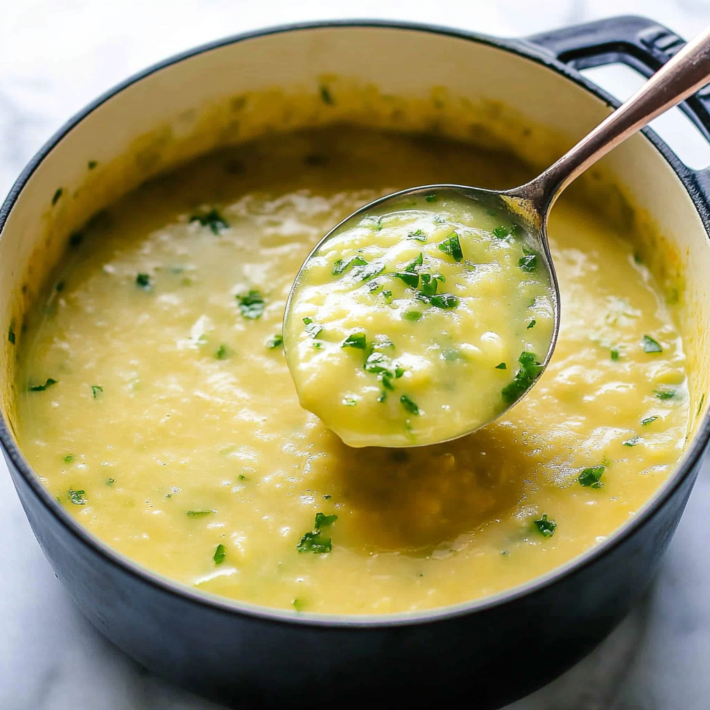 Recipe preparation for Potato Leek Soup