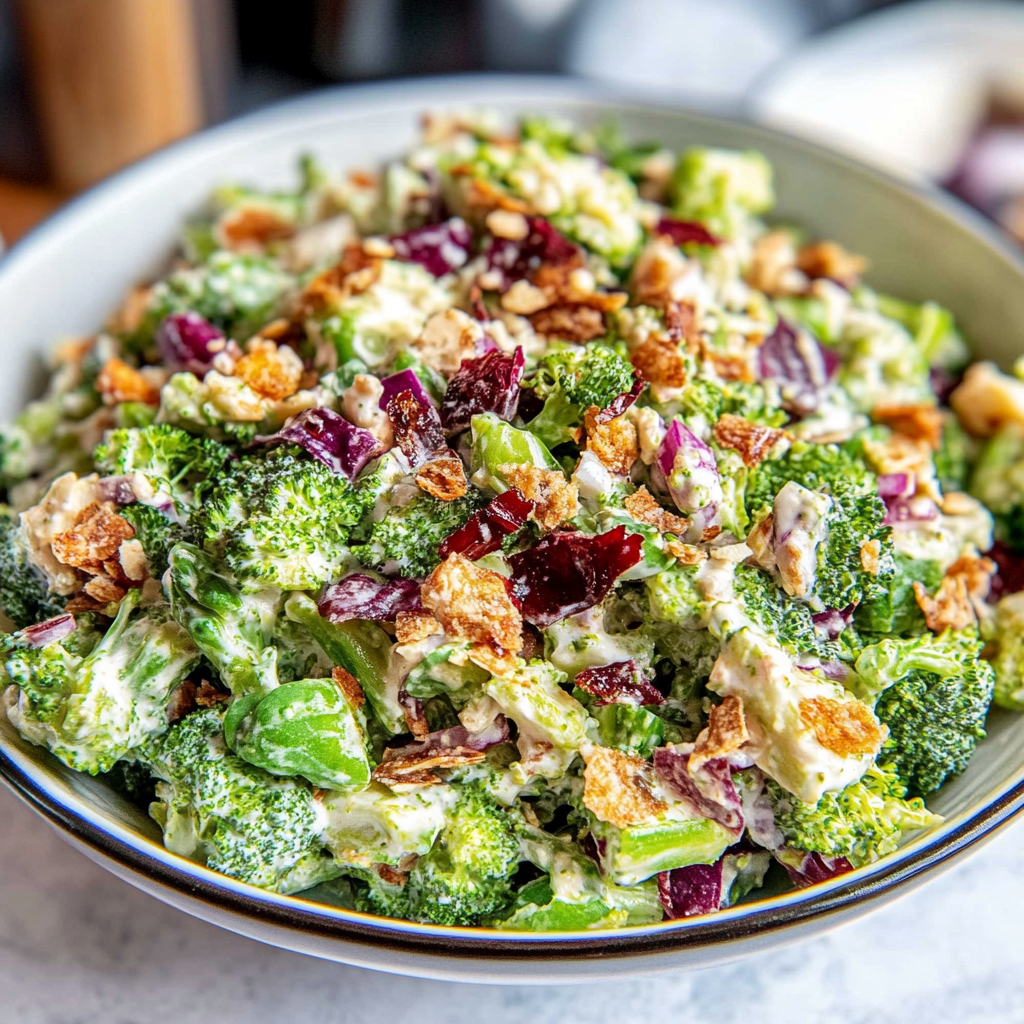Recipe preparation for The Best Broccoli Salad​