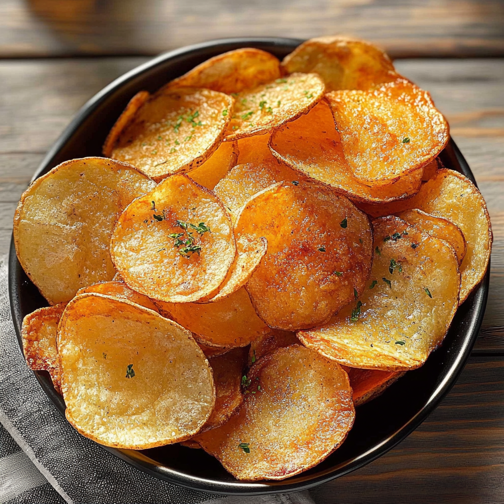 Recipe preparation for Air Fryer Potato Chips