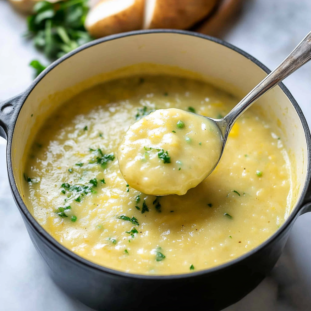 Recipe preparation for Potato Leek Soup