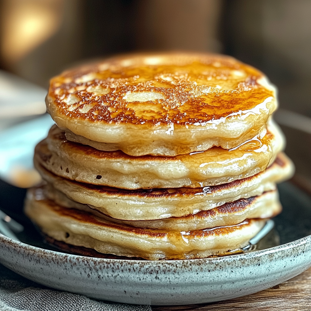 Recipe preparation for Greek Yogurt Pancakes