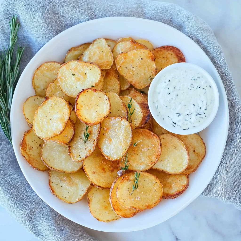 Recipe preparation for Air Fryer Sliced Potatoes