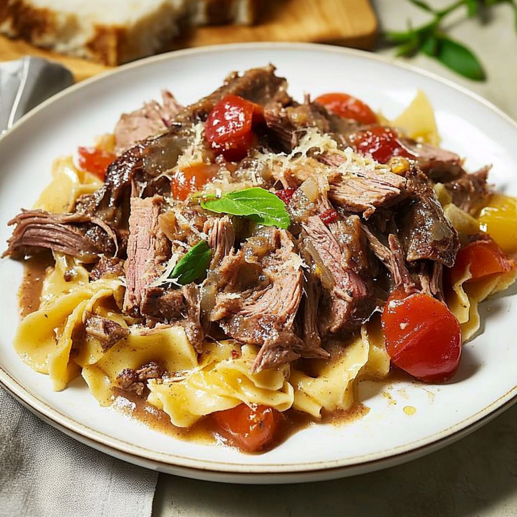 Recipe preparation for Marry Me Pot Roast