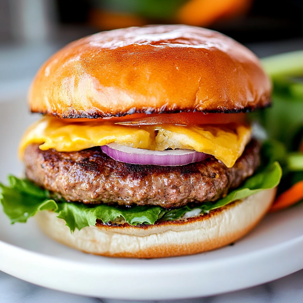 Recipe preparation for Easy Beef Burgers