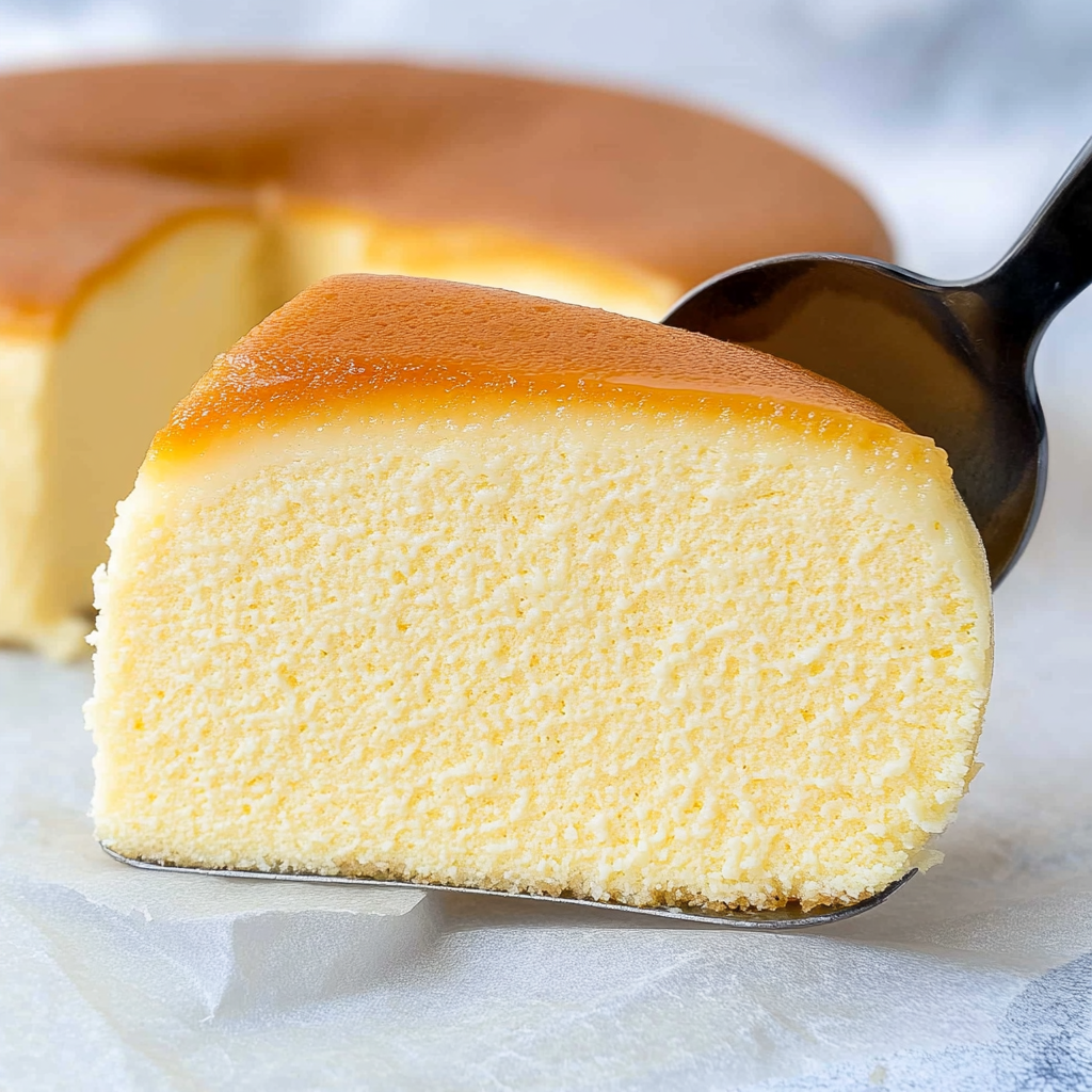 Recipe preparation for Spring Japanese Cheesecake