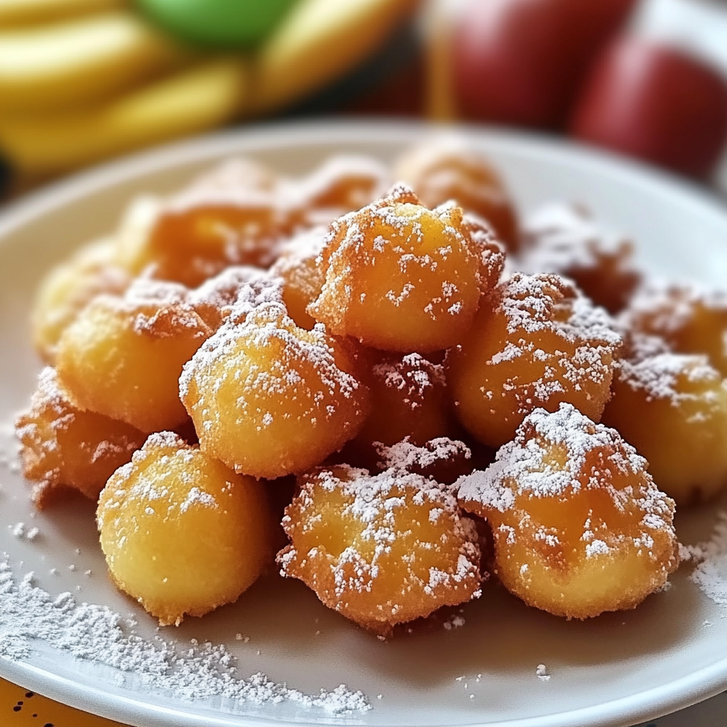 Recipe preparation for Funnel Cake Bites
