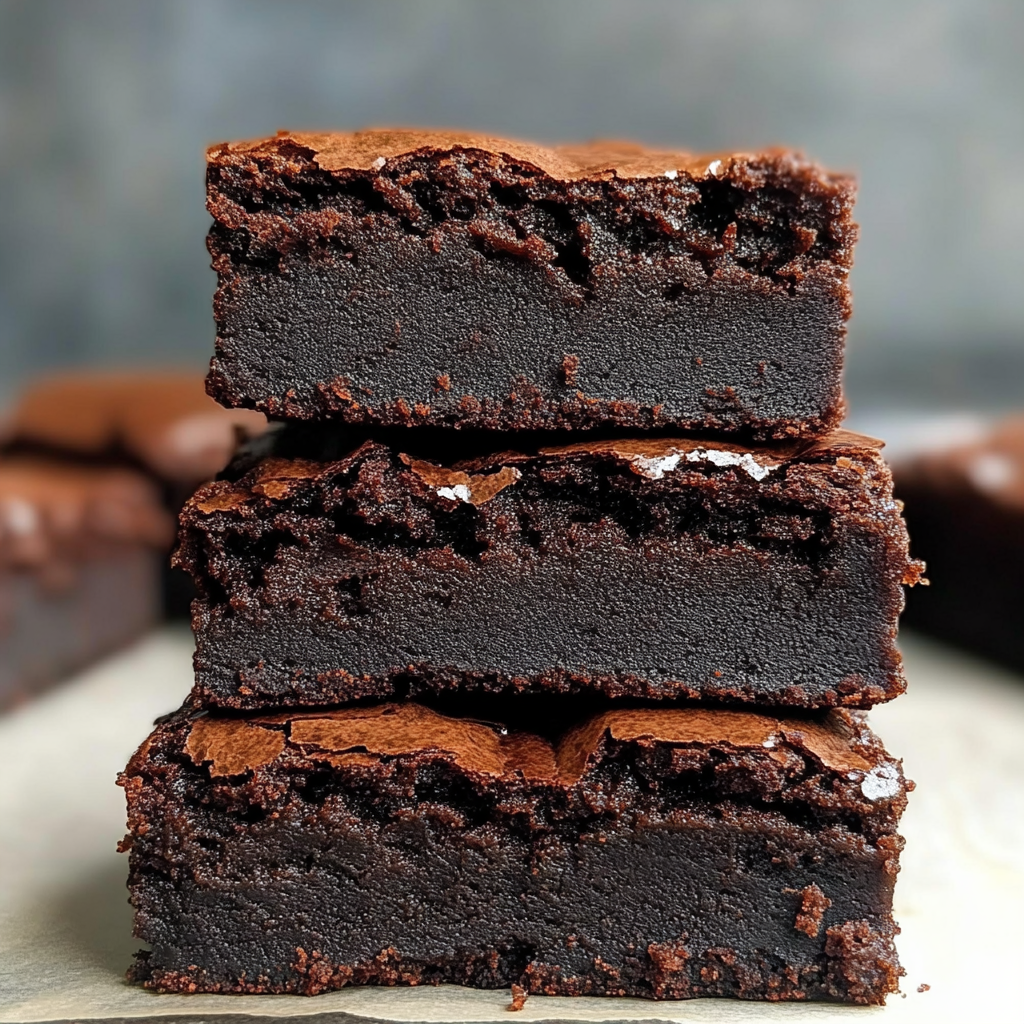 Recipe preparation for Chocolate Mochi Brownies Recipe