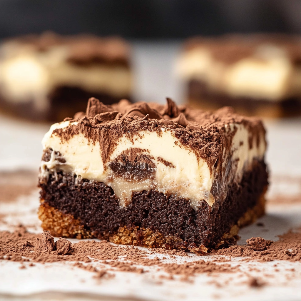 Recipe preparation for Easy Tiramisu Brownies