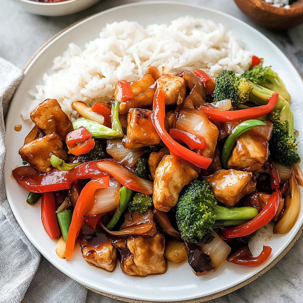 Recipe preparation for Blackstone Stir Fry