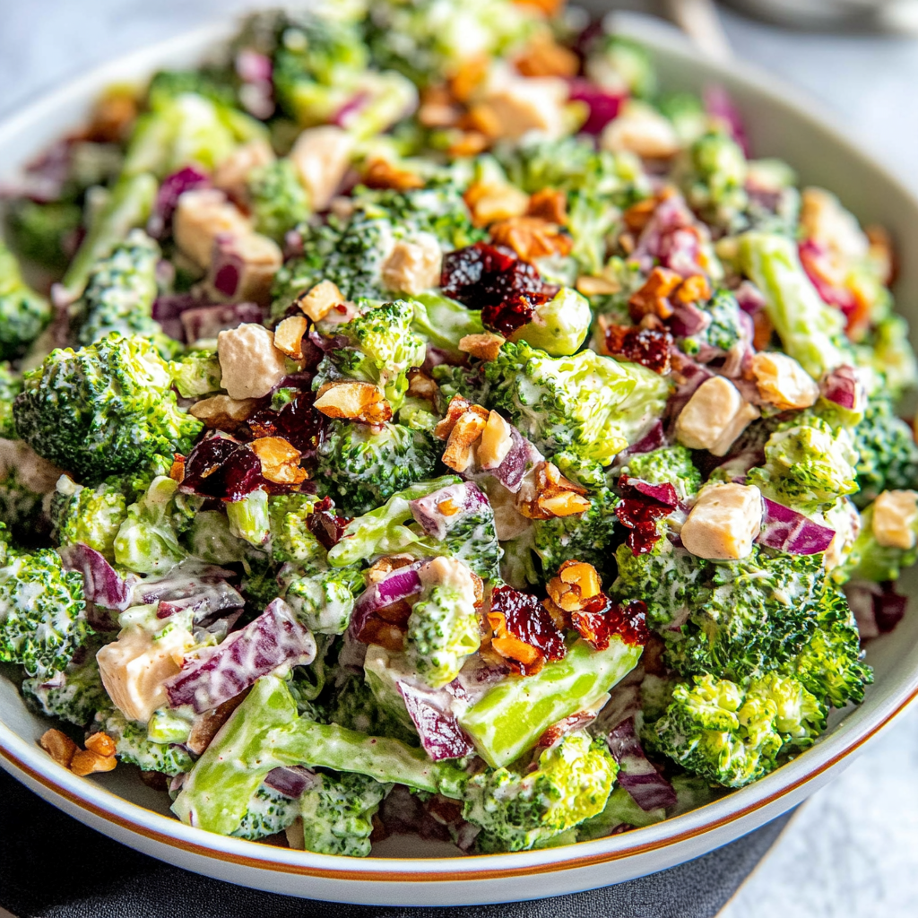 Recipe preparation for The Best Broccoli Salad​