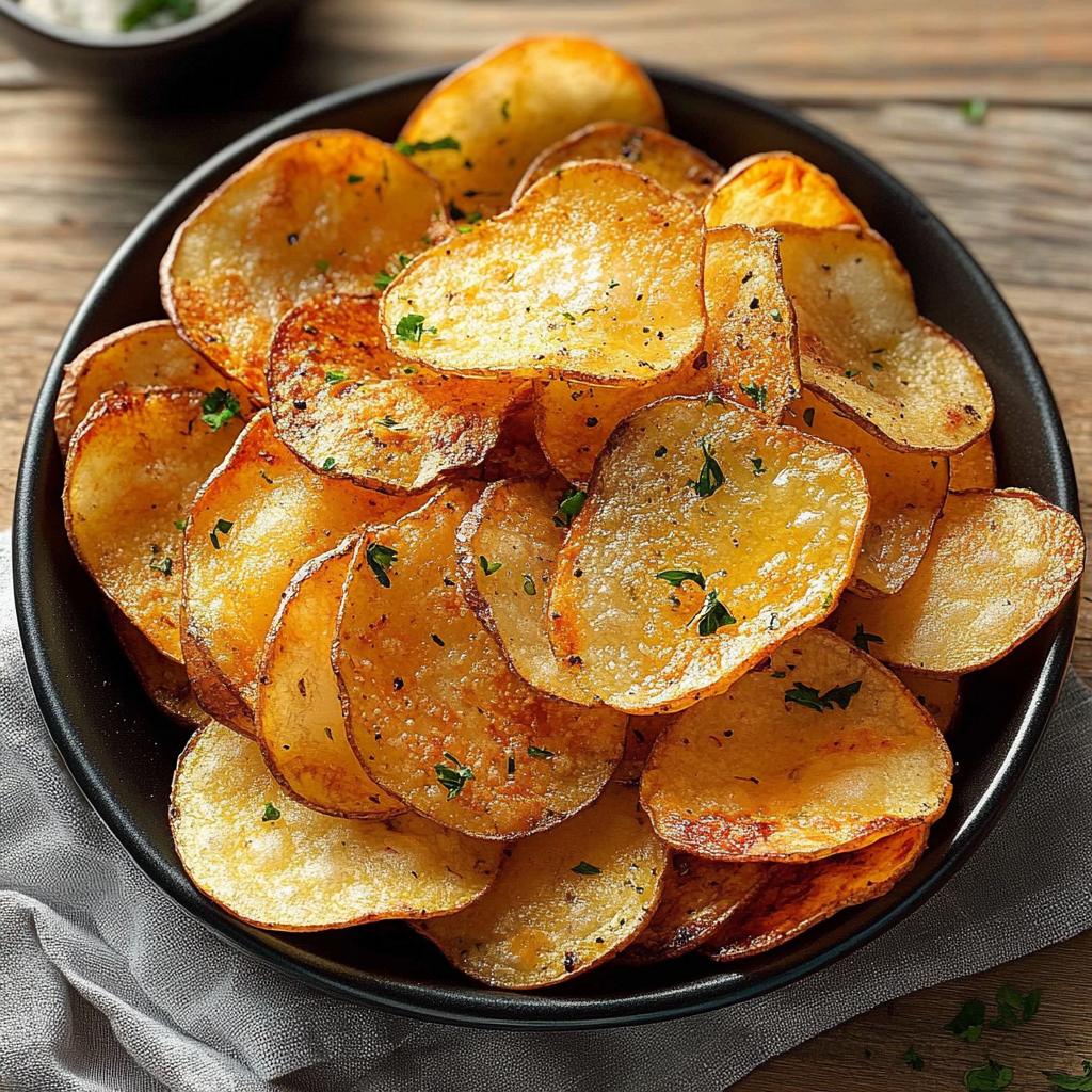 Recipe preparation for Air Fryer Potato Chips