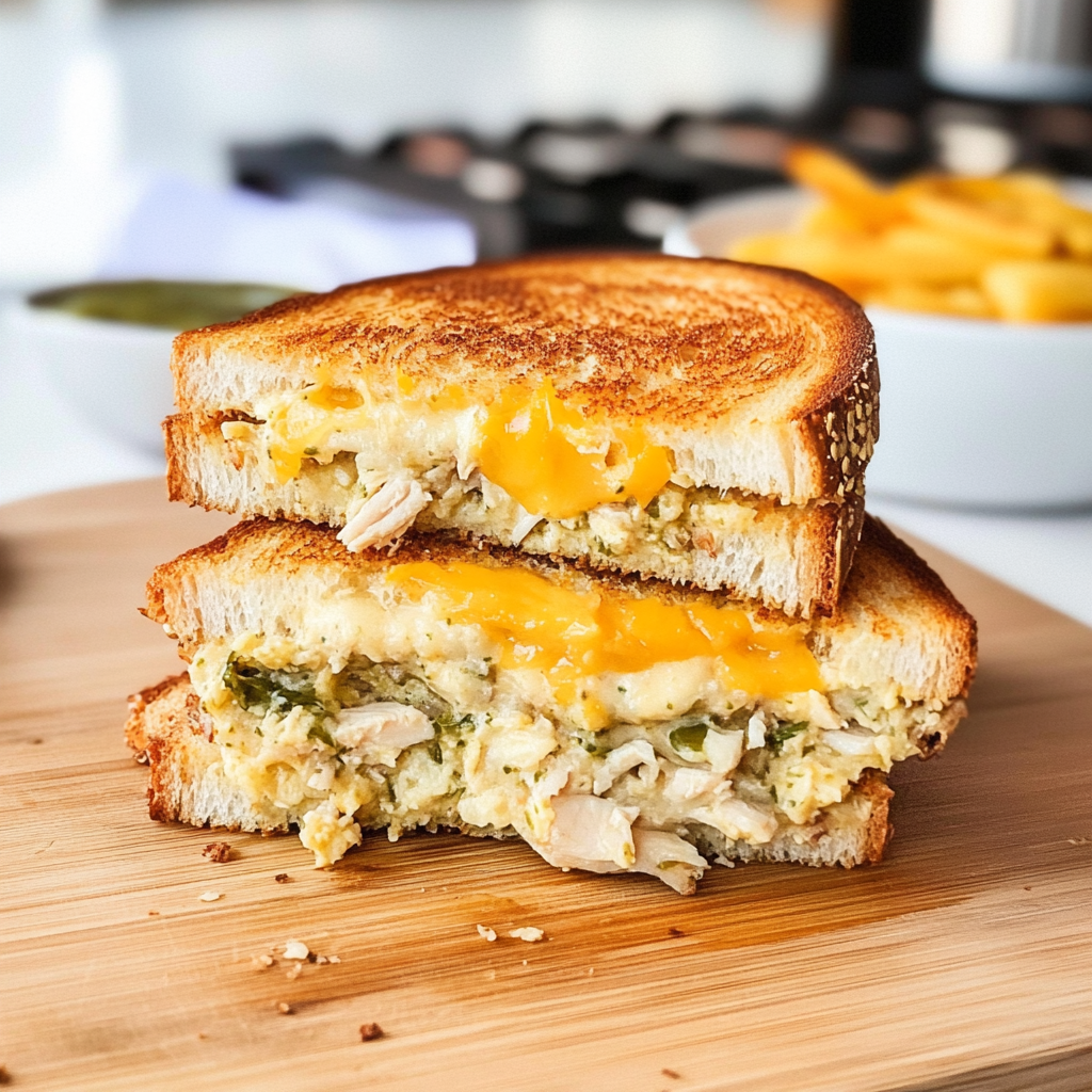 Recipe preparation for Tuna Melt Sandwiches