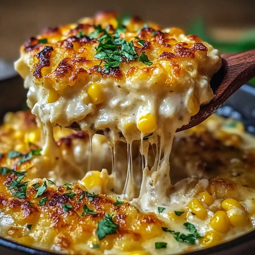 Recipe preparation for Street Corn Chicken Casserole