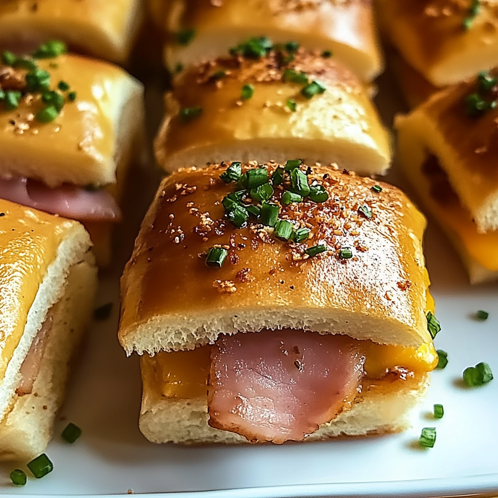 Recipe preparation for Ham and Swiss Sliders
