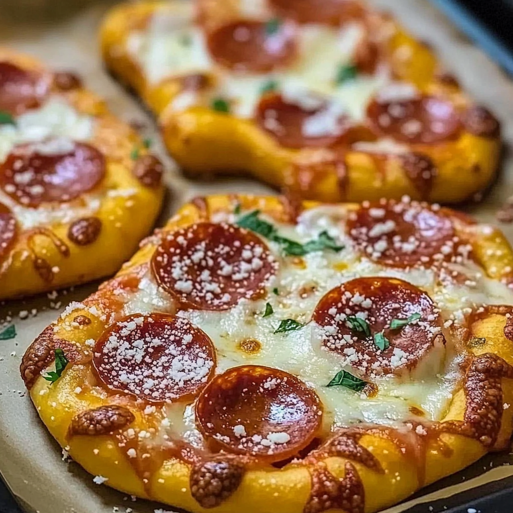 Recipe preparation for Garlic Butter Pepperoni Pizza Pretzels