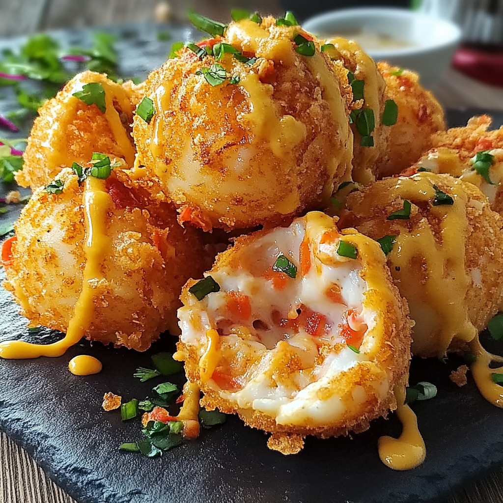 Recipe preparation for Shrimp Crab Nacho Corn Dogs