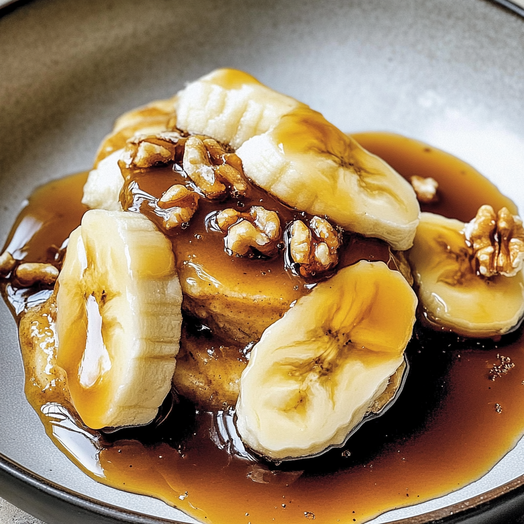 Recipe preparation for Bananas Foster
