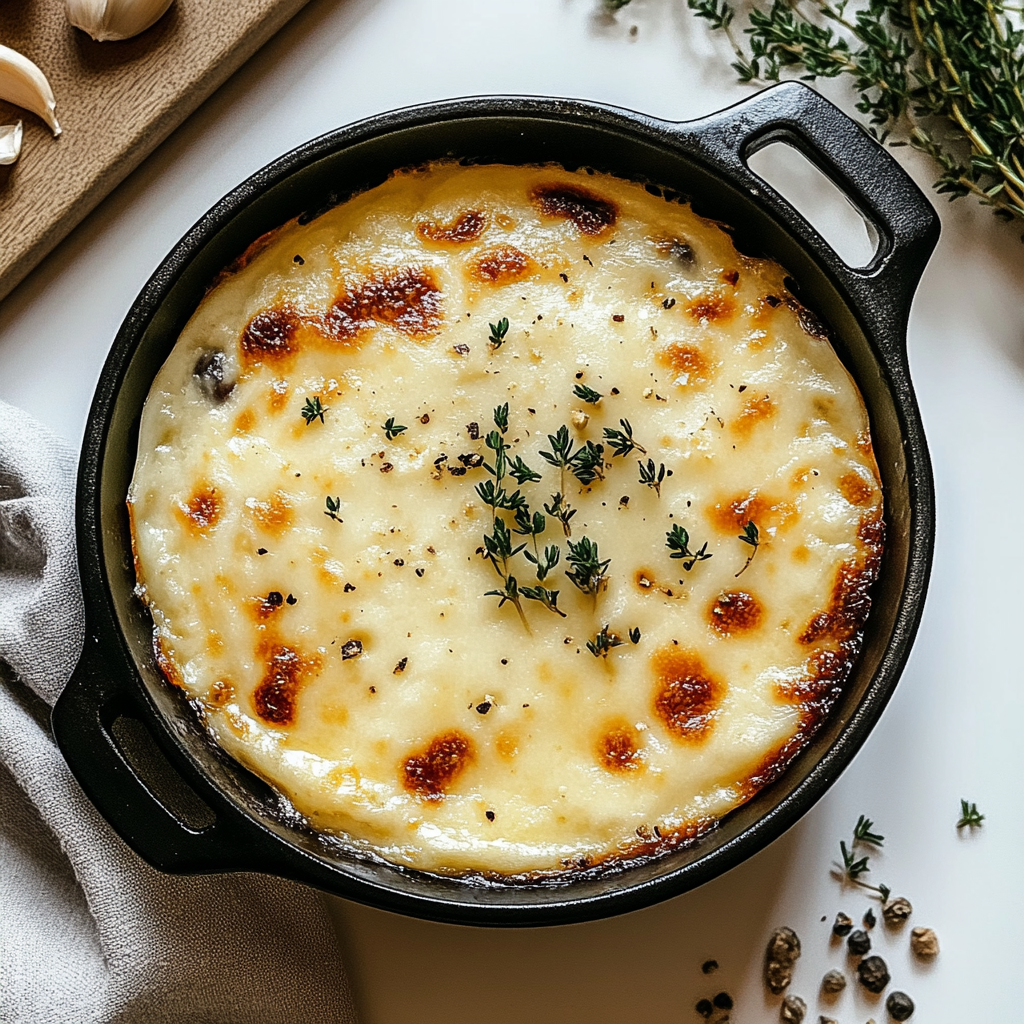 Recipe preparation for Country French Garlic Soup