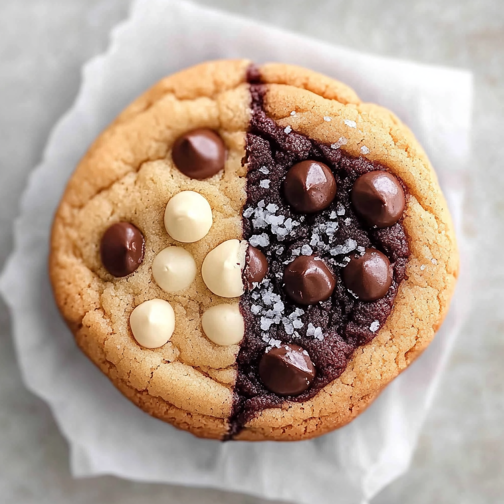 Recipe preparation for Brookies Cookies