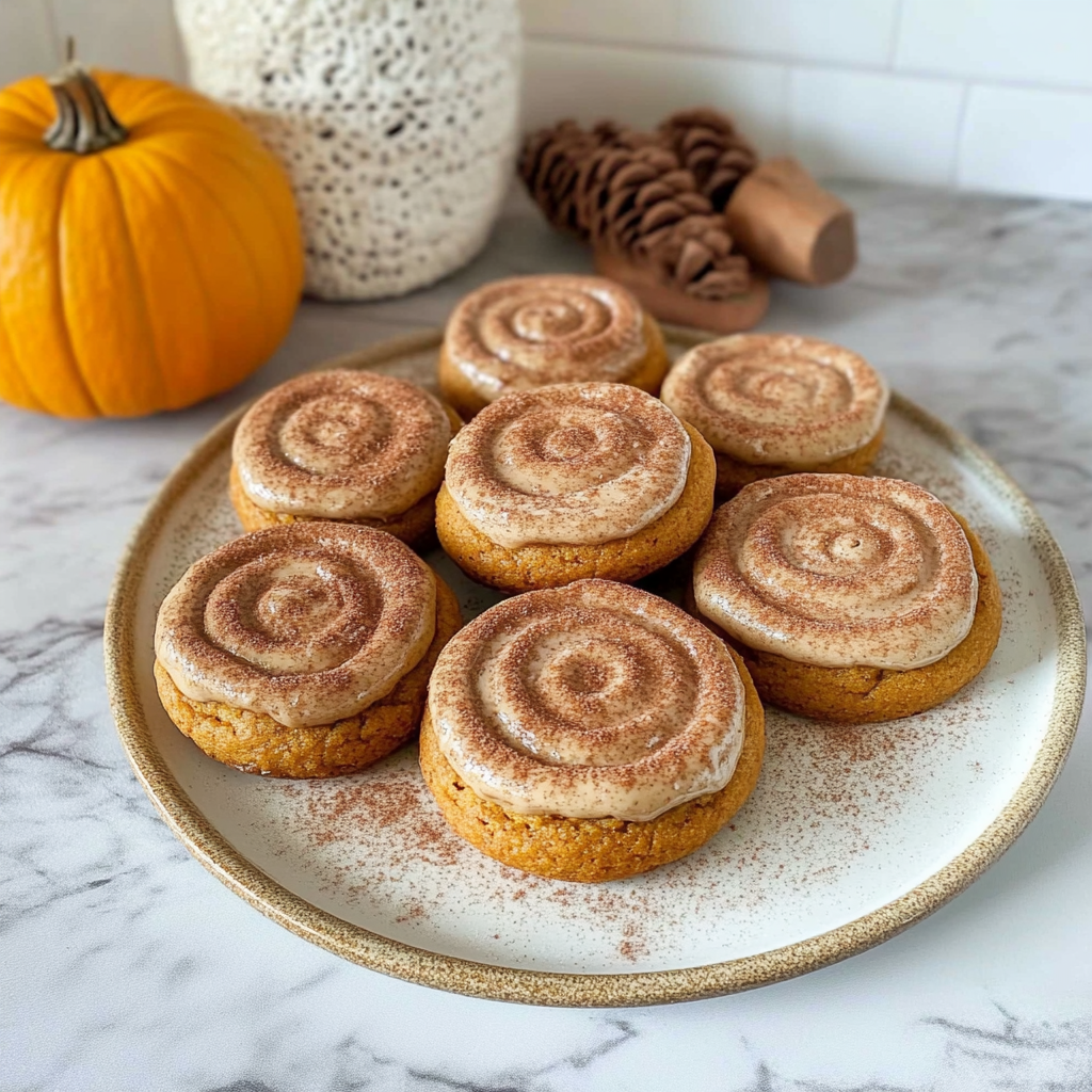 Recipe preparation for Soft Pumpkin Cookies with Cinnamon Frosting