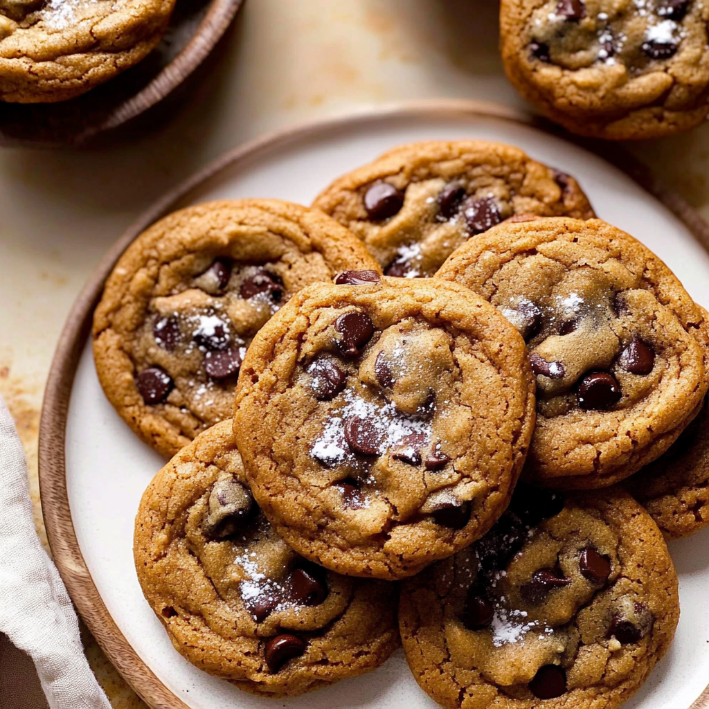 Recipe preparation for Chewy Pumpkin Chocolate Chip Cookies