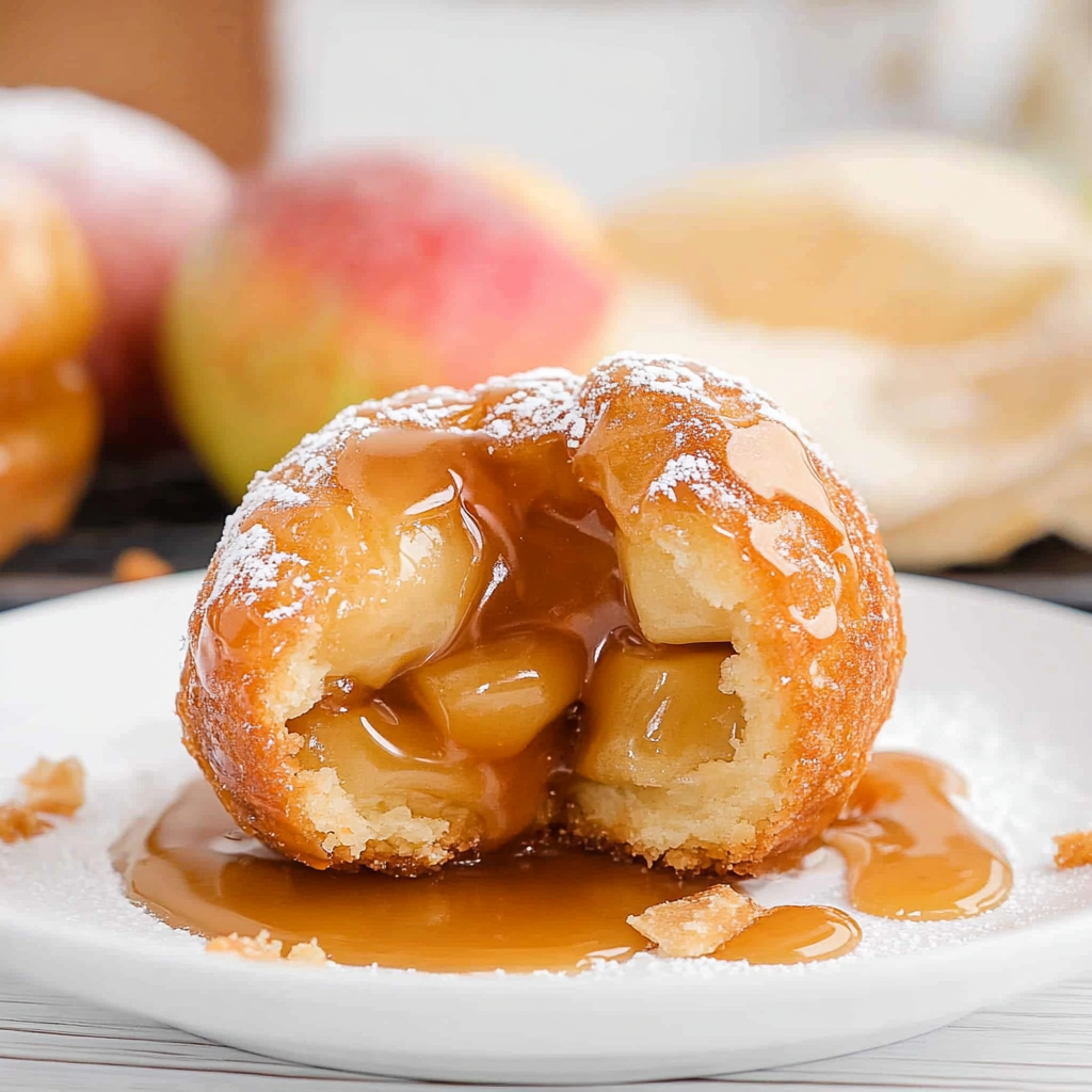 Recipe preparation for Caramel Apple Pie Bombs
