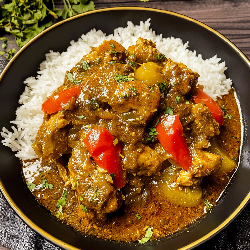 Recipe preparation for Authentic Jamaican Curry Chicken