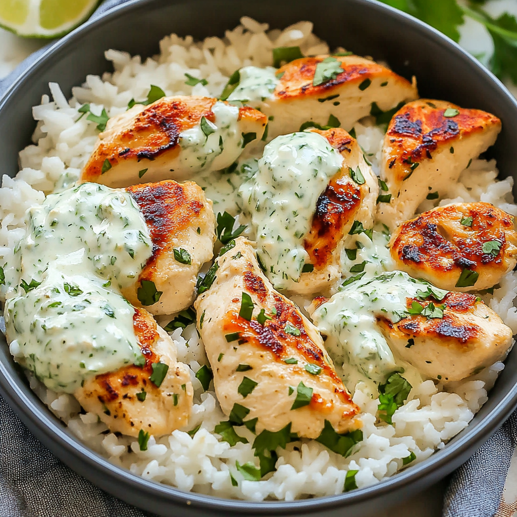 Recipe preparation for Dump-and-Bake Chicken Tzatziki with Rice Recipe