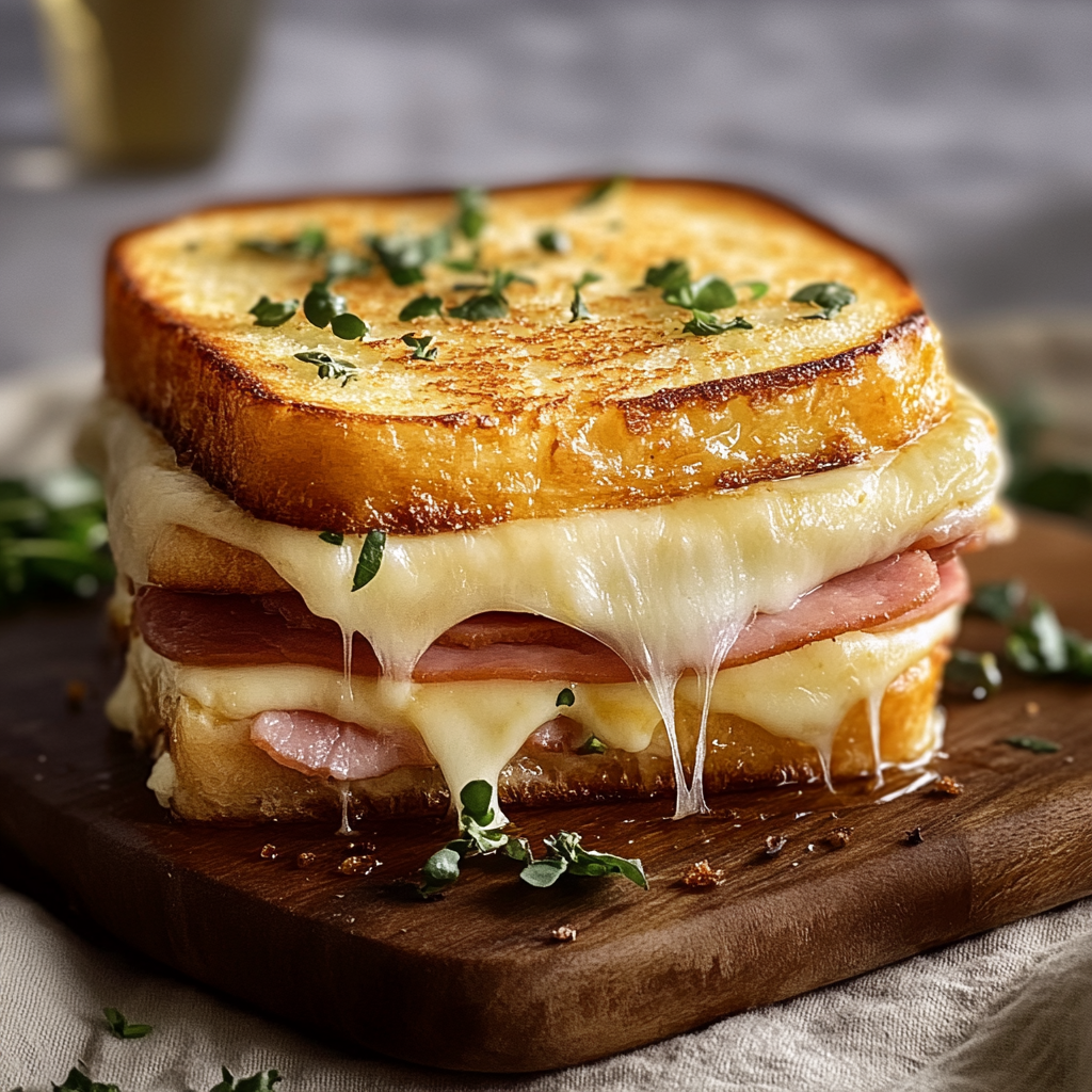 Recipe preparation for Croque-Monsieur