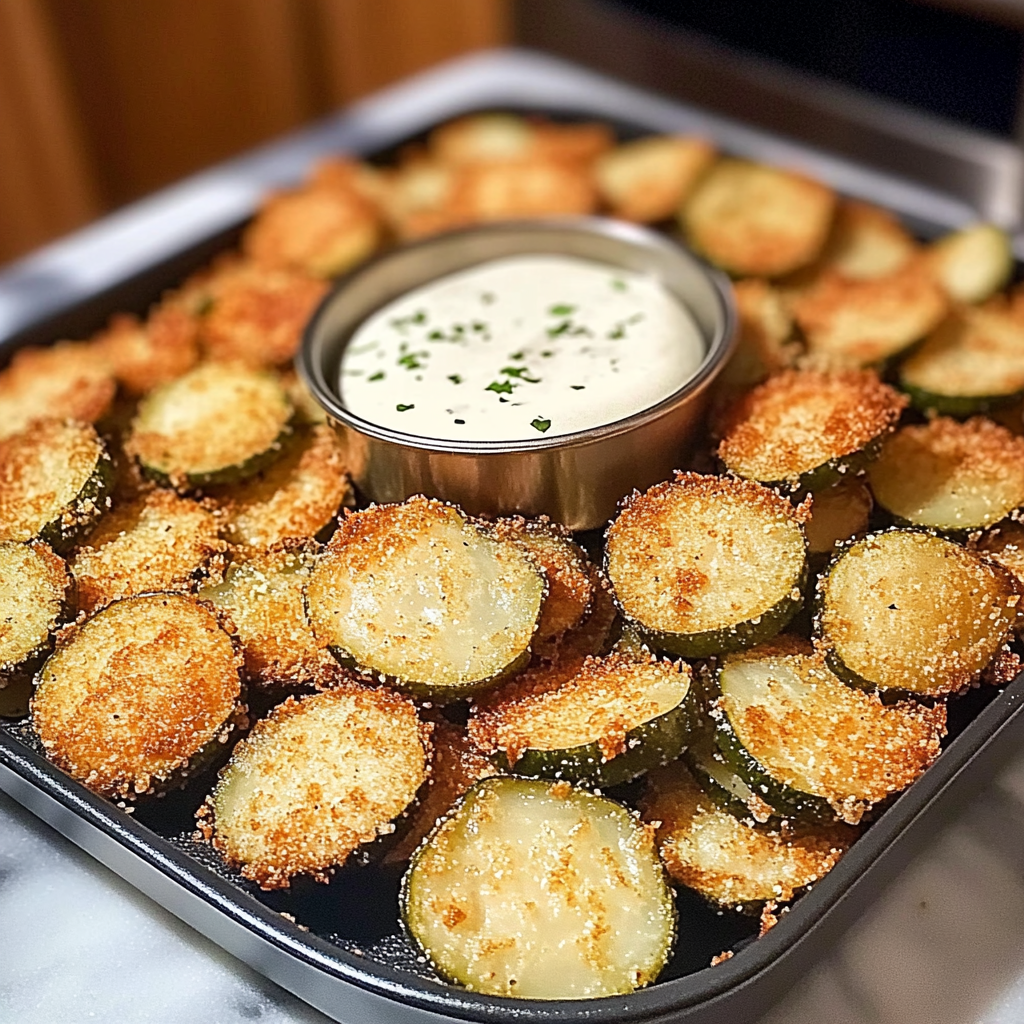 Recipe preparation for Air Fryer Fried Pickles