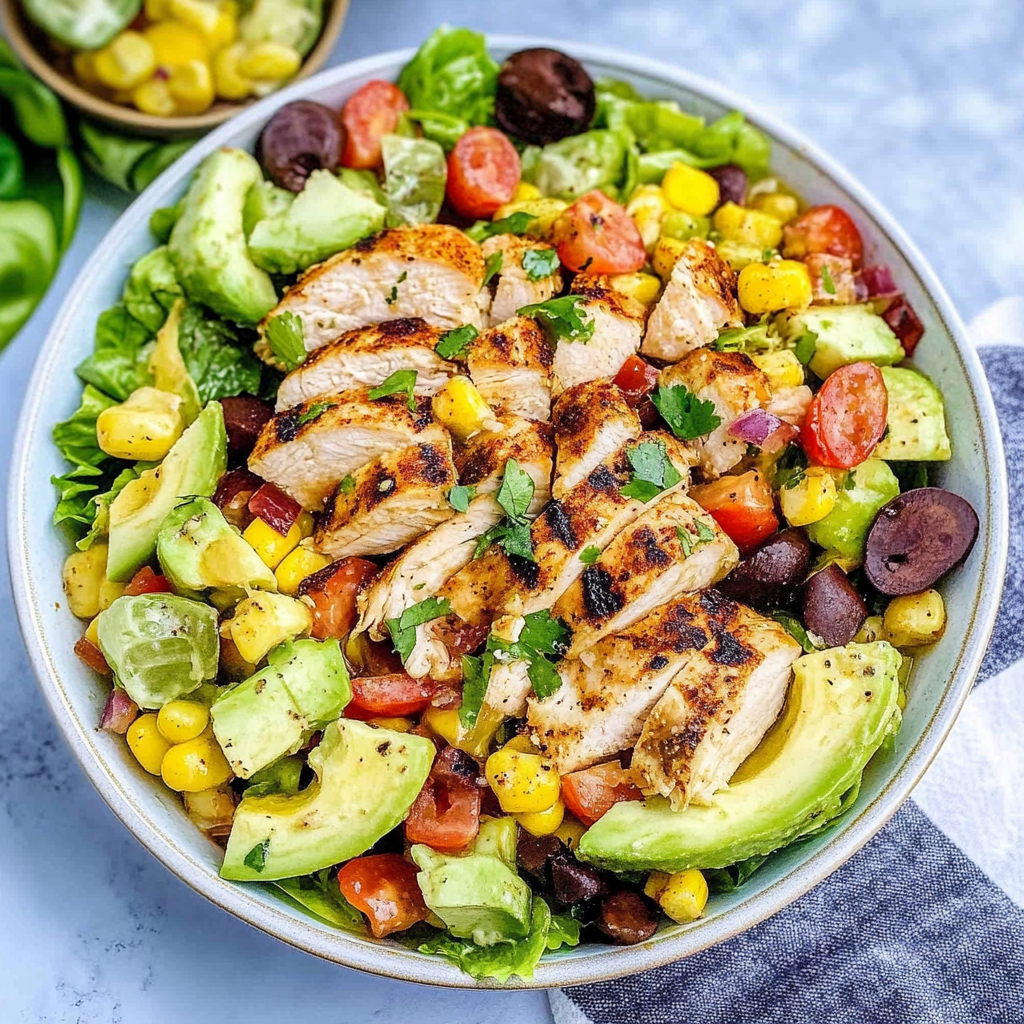 Recipe preparation for southwest chicken salad