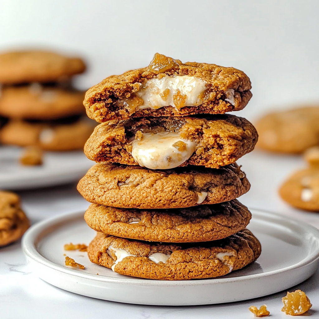 Recipe preparation for Irresistible Pumpkin Cheesecake Cookies Recipe