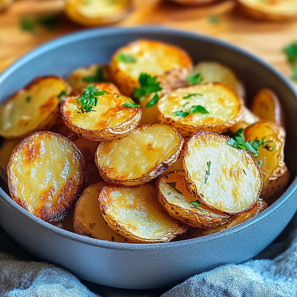 Recipe preparation for Fried Potatoes in the Oven