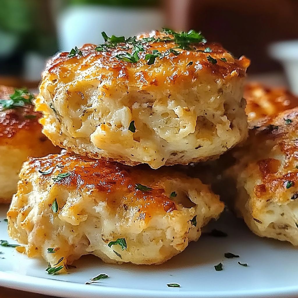 Recipe preparation for Crab Stuffed Cheddar Bay Biscuits
