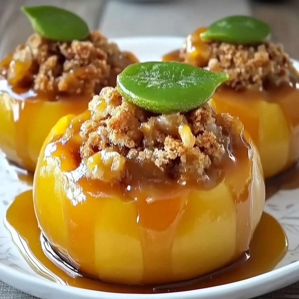 Recipe preparation for Pumpkin Pie Stuffed Baked Apples