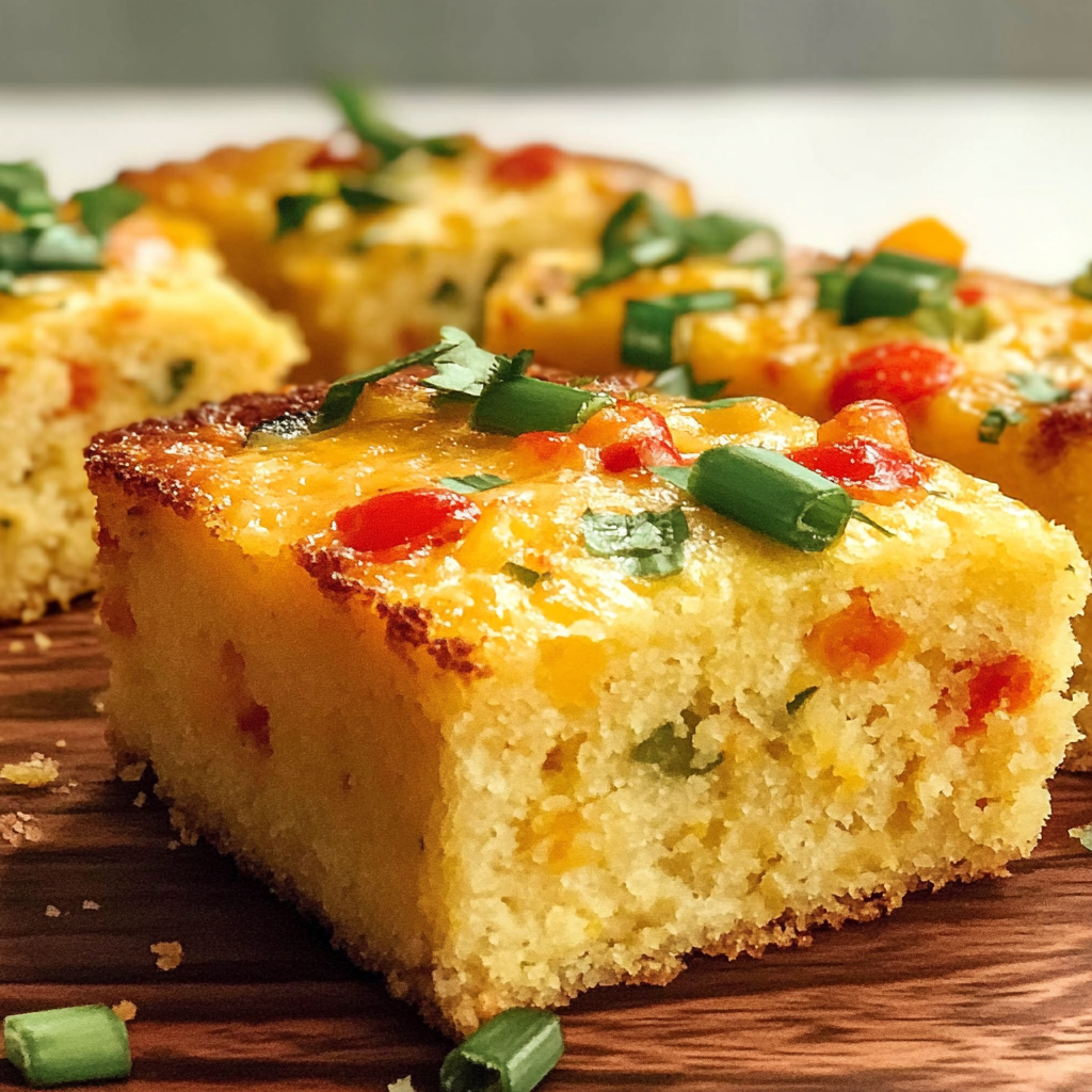 Recipe preparation for Mexican Cornbread Cheddar Chiles