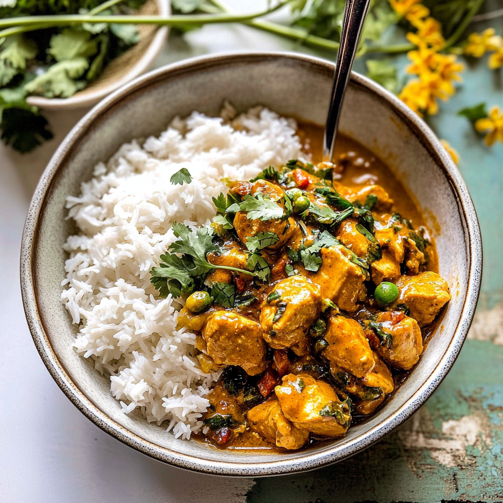 Recipe preparation for Simple Coconut Chicken Curry