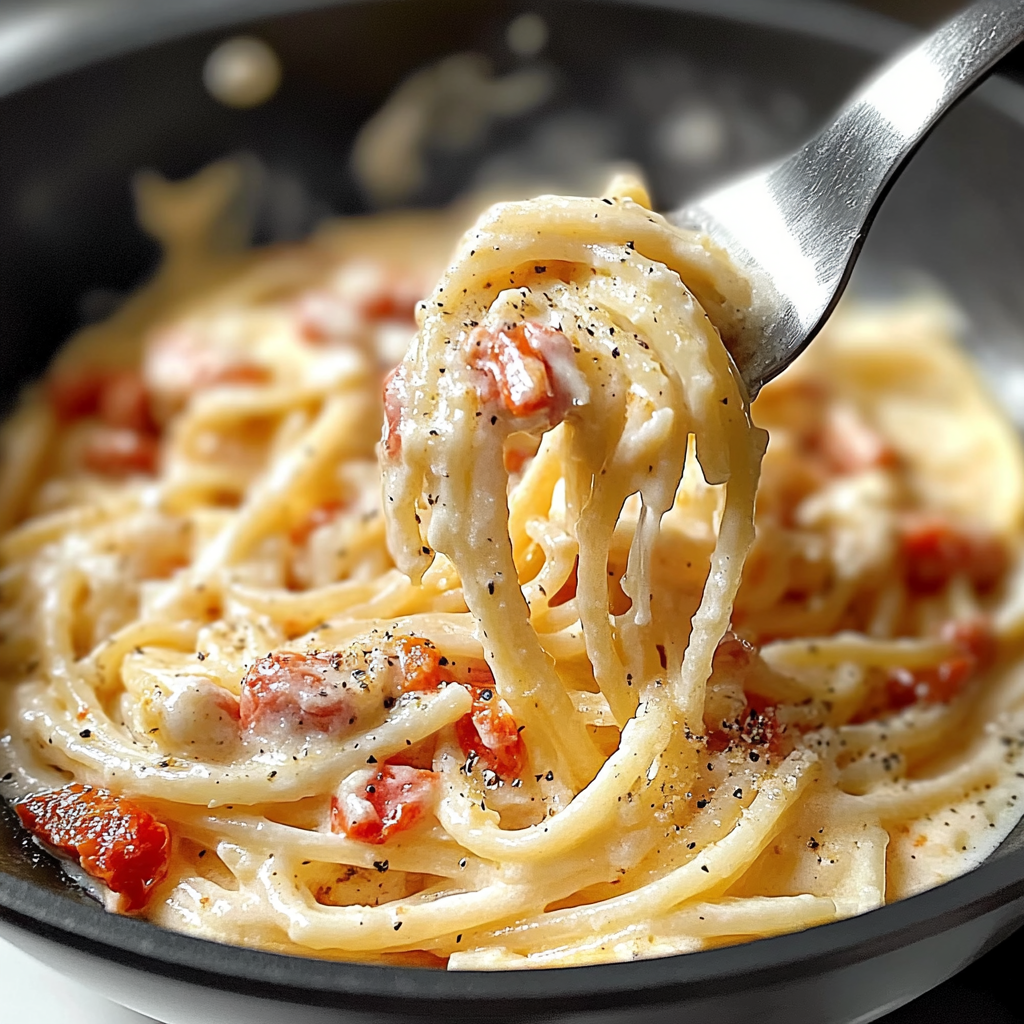Recipe preparation for One-Pan Sun-dried Tomato Pasta