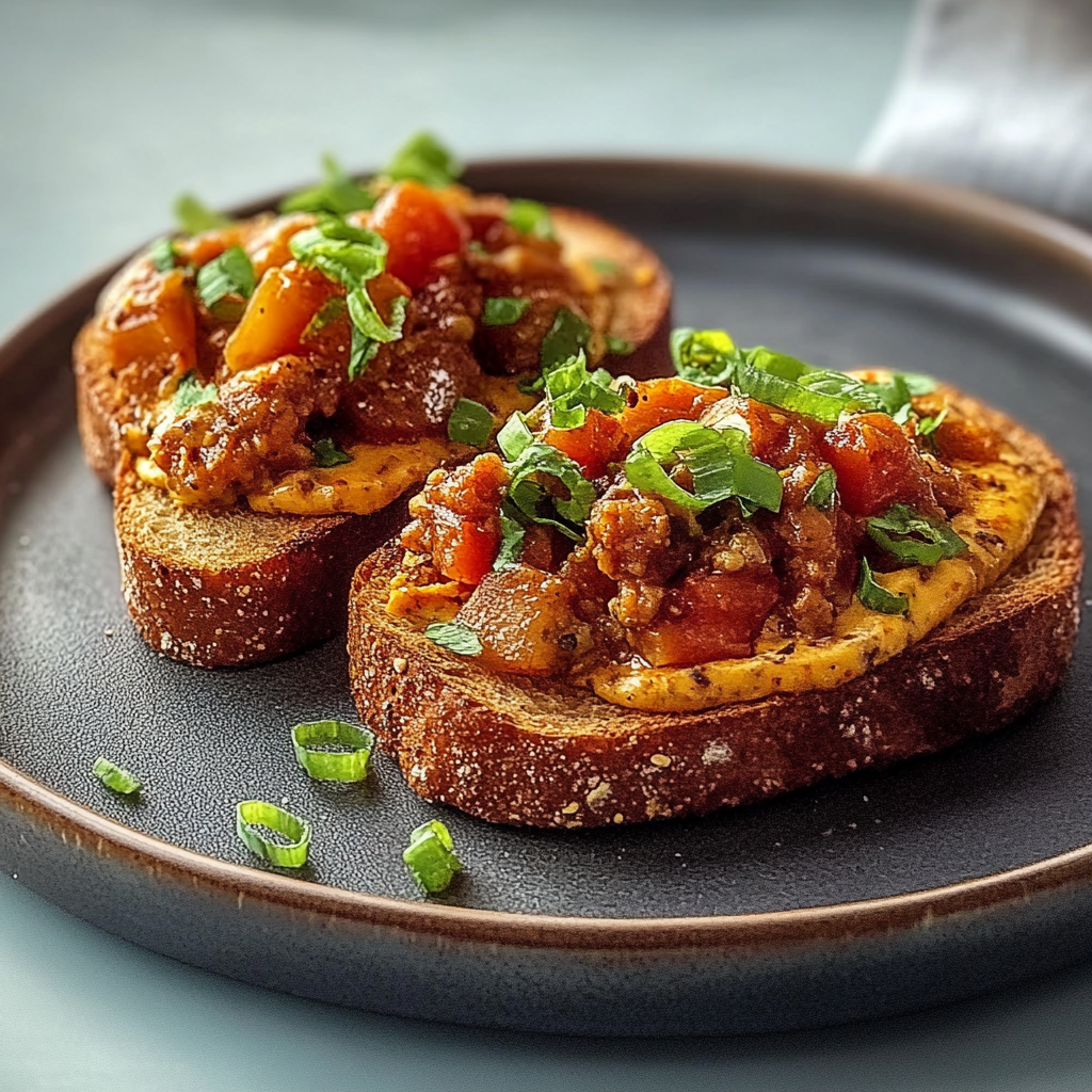 Recipe preparation for Hearty Rye Melts