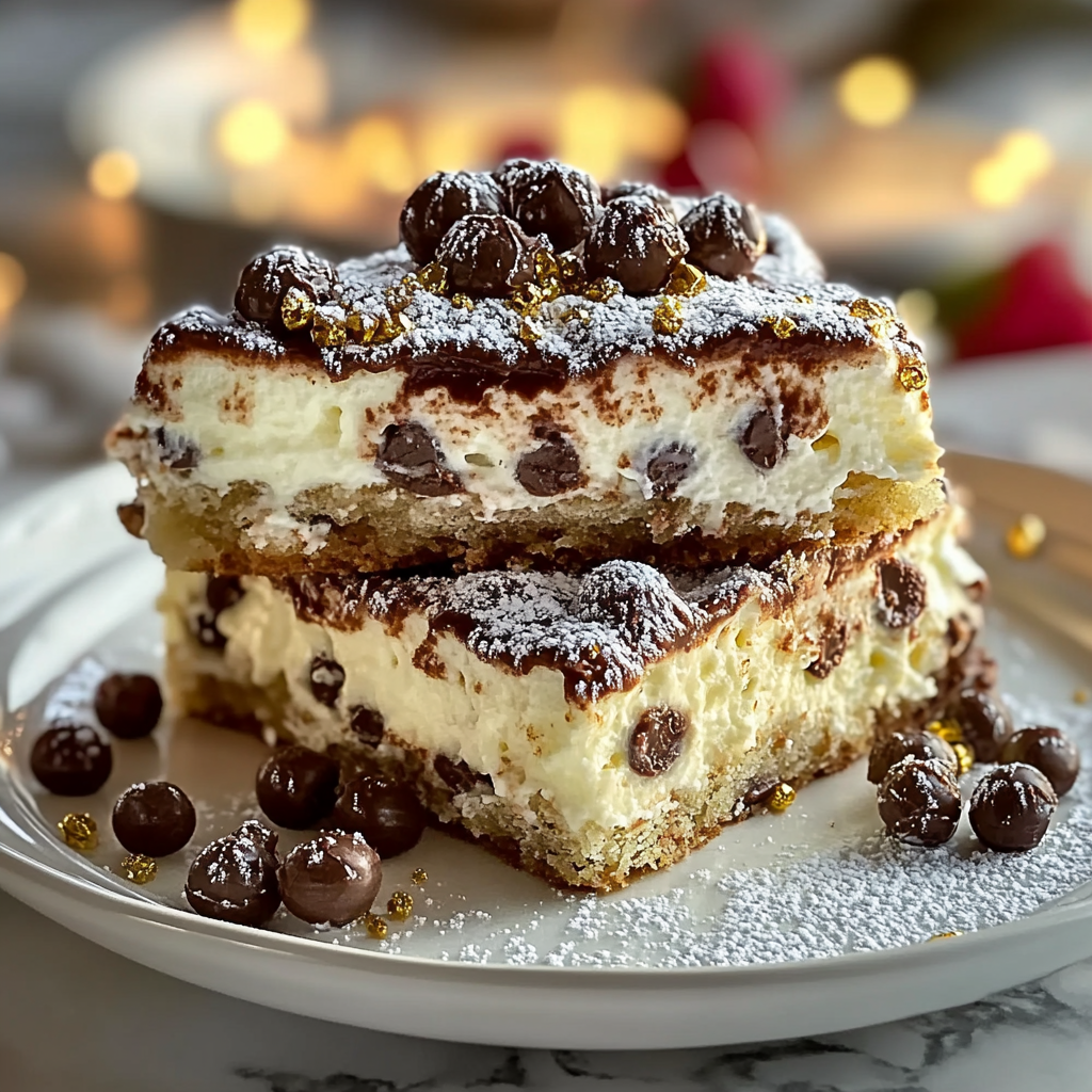 Recipe preparation for Classic Cannoli Squares
