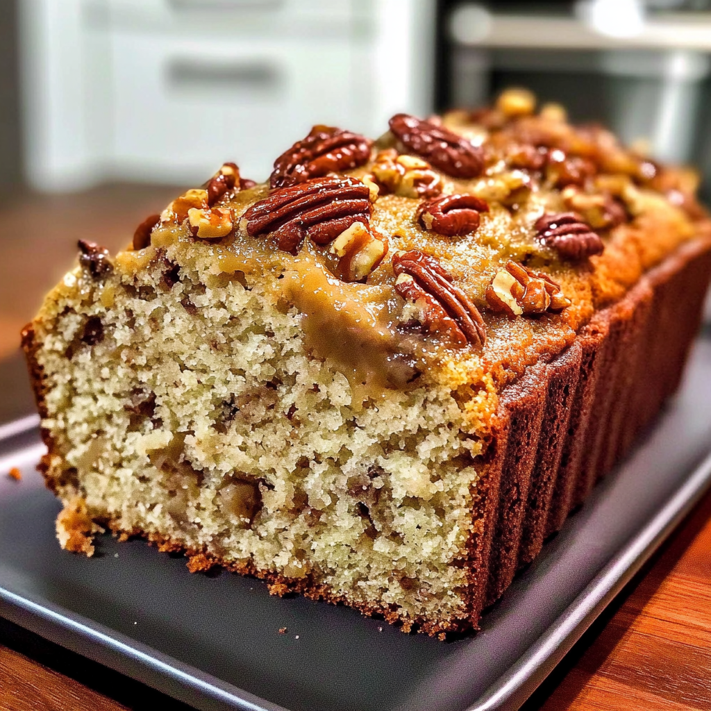 Recipe preparation for Sweet Alabama Pecan Bread