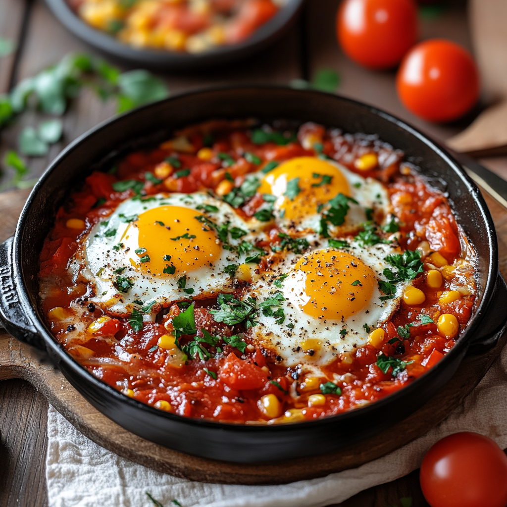 Recipe preparation for Shakshuka