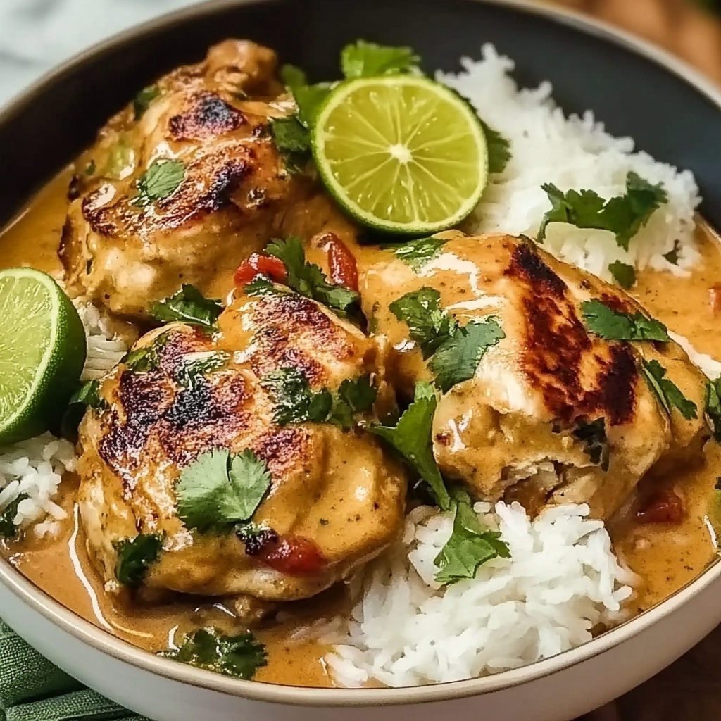 Recipe preparation for Lime Chilli Coconut Chicken