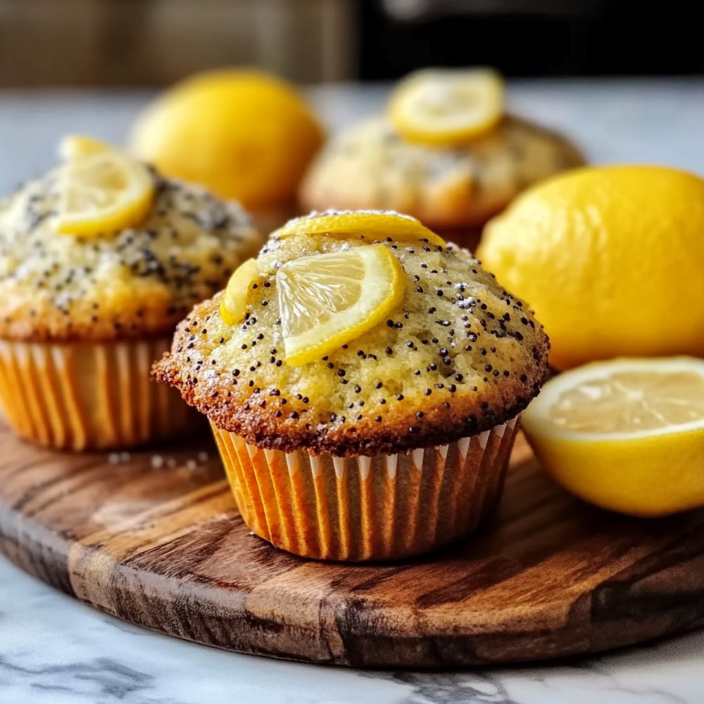 Recipe preparation for Lemon Poppy Morning Muffins