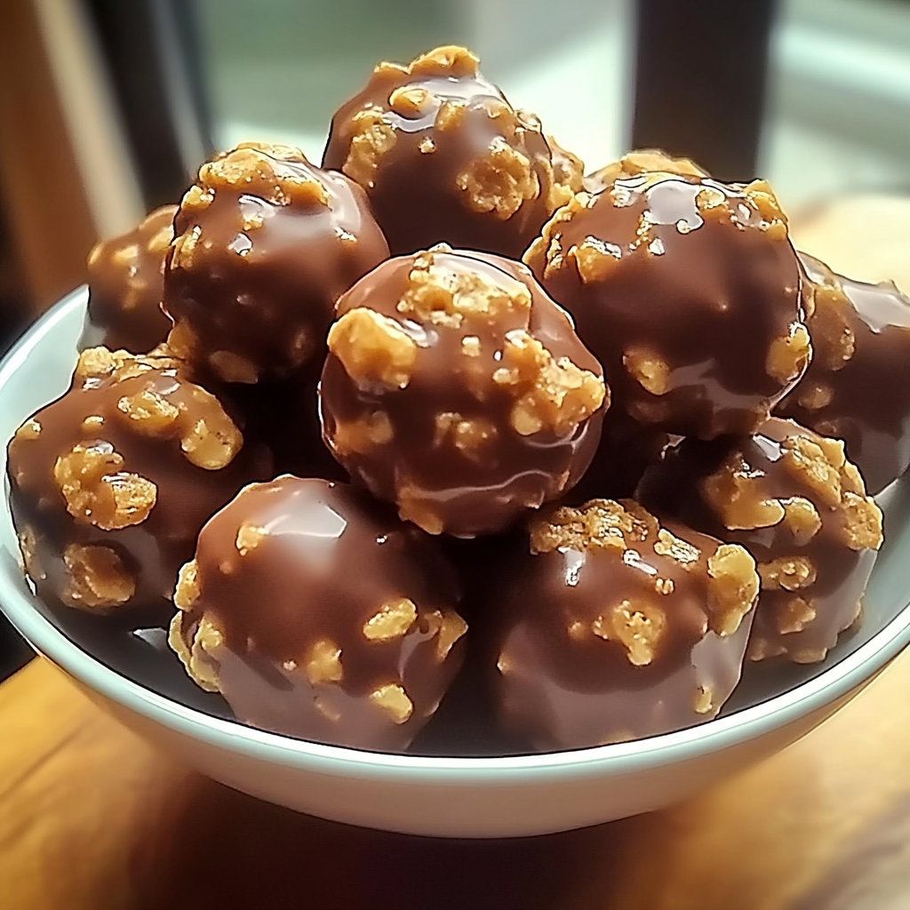 Recipe preparation for Butterfinger Balls