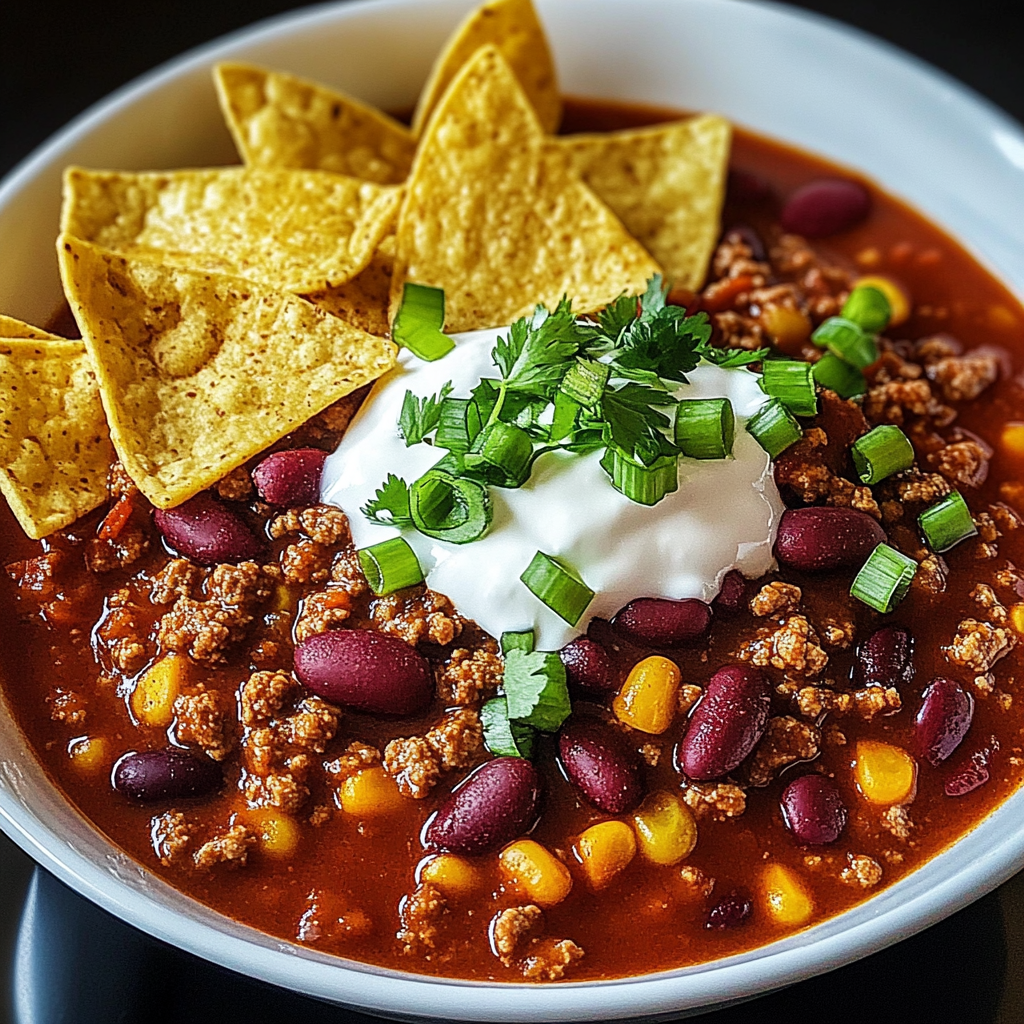 Recipe preparation for Easy Slow Cooker Chili