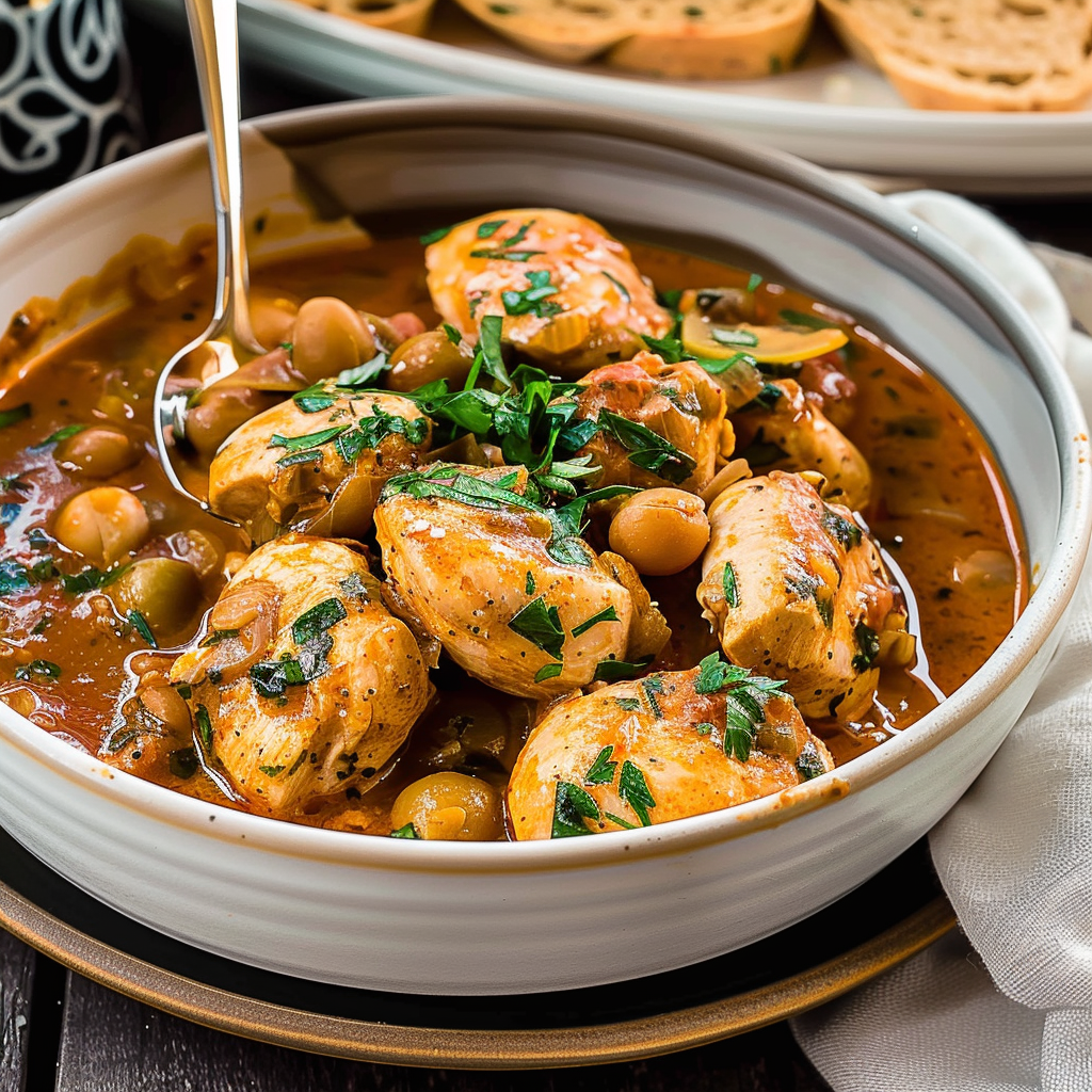 Recipe preparation for Paprika Chicken & Lentil Casserole