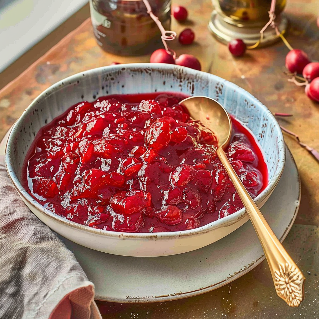 Recipe preparation for Homemade Cranberry Orange Sauce